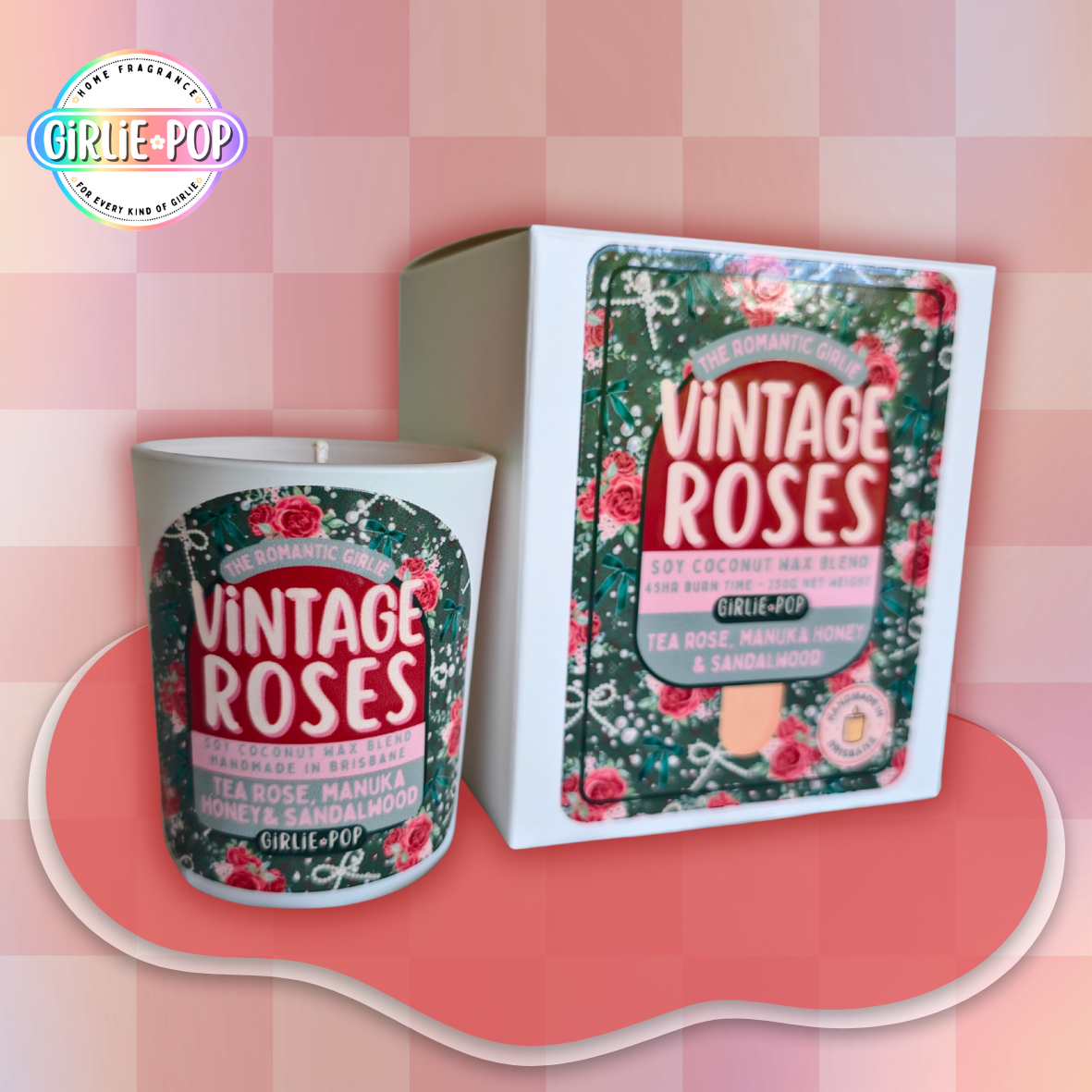 Vintage Roses Candle